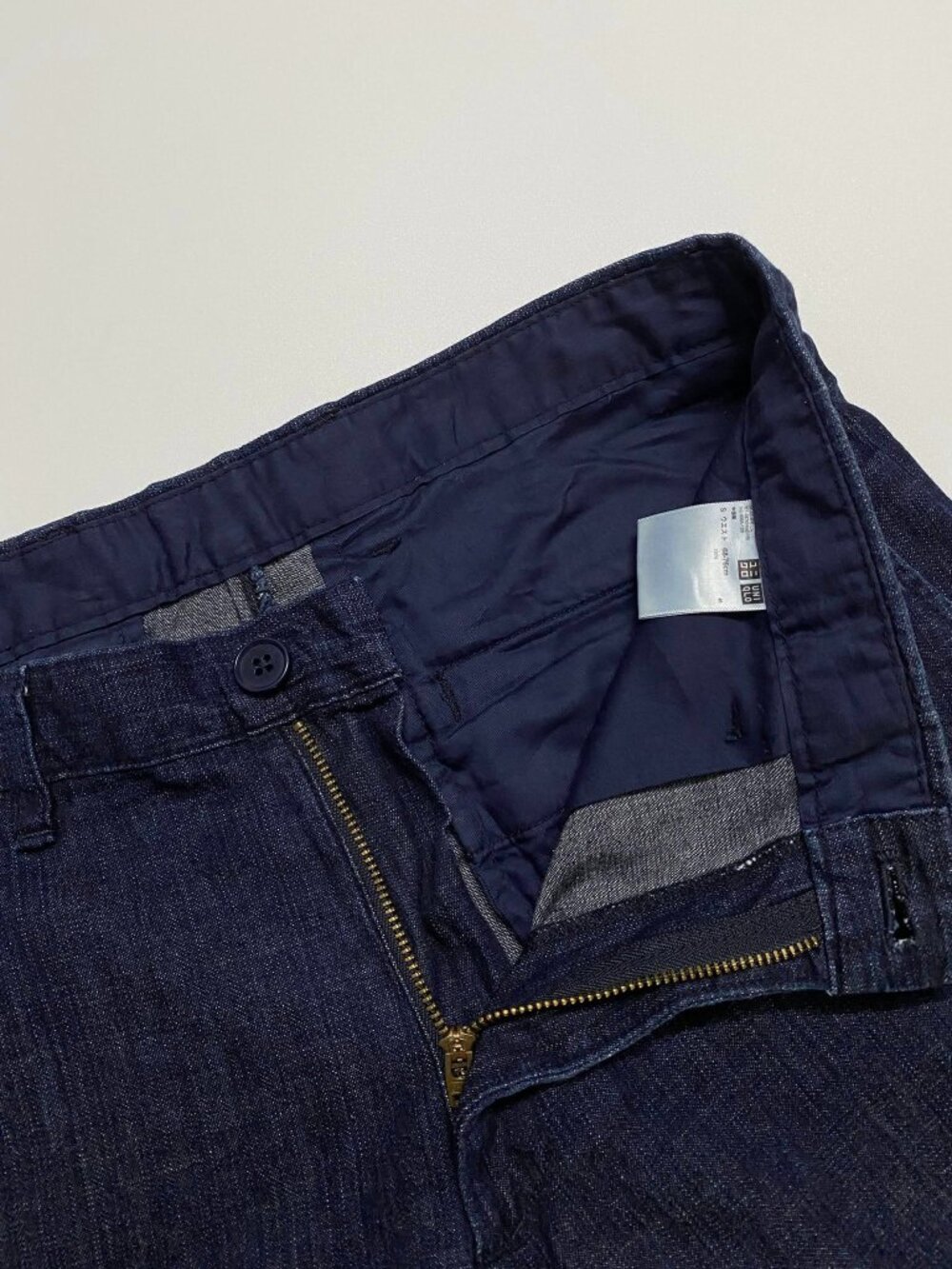 Mens Dark Wash Denim Shorts - Picture 3 of 3